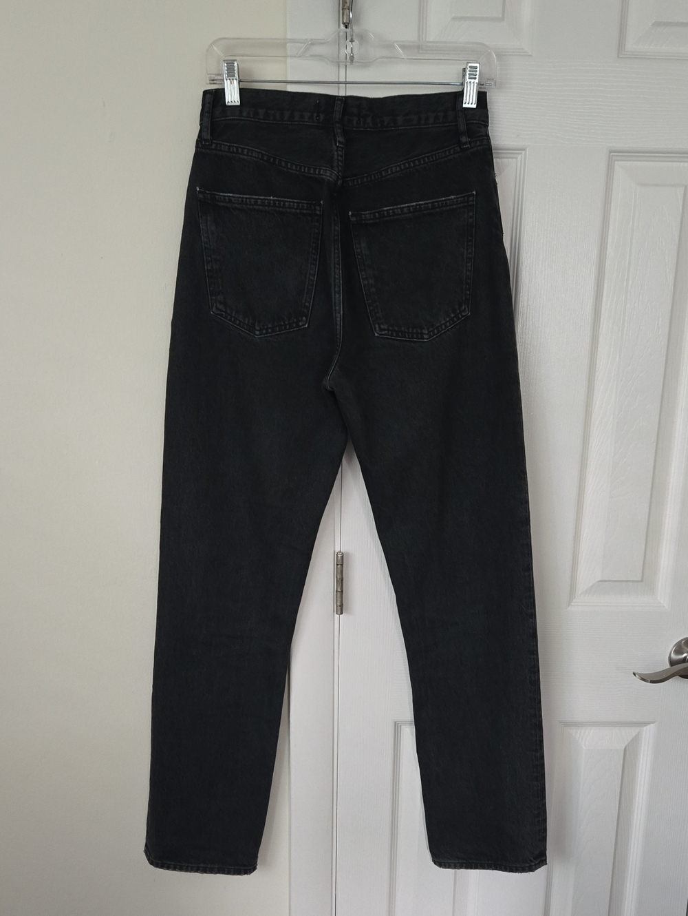 AGOLDE 90’s Pinch Waist High Rise Straight Jeans Hitch Organic Cotton Button Fly - Picture 5 of 12